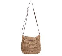 MLPKOI Straw Bag for Women, Summer Beach Crochet Bags Handmade Rattan Shoulder Bags with Zipper and Adjustable Strap, Woven Holiday Summer Bag for Travel