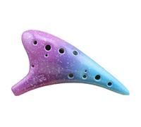 MLqkpwy 12 Holes, 12 Hole Classic 12 Hole Viola C Instrument | Colorful Ceramic for Adults Beginners