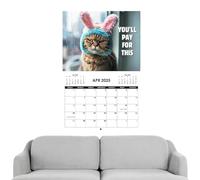 MLqkpwy Angry Cats Wall Calendar 2025 - Pissed Off Cats Calendar, 2025 Funny Cat Quotes Calendar Planner, 2025 Wall Calendar For Cat Lover, Humour Cats Calendar, Kittens Joke Calendar For Cat Lovers