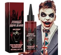 MLqkpwy Blood Eye Drops, Dripping Fake Blood, Blood Color Drops Washable Fake Vampire Blood for Zombie Cosmetic Scar Wound