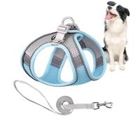 MLqkpwy Cat Harness, Cat Harness - Adjustable Soft Vest Harness - Reflective Stripe Jacket, Comfortable Outdoor Vest for Walking at Night Black for Cat and Small Dog