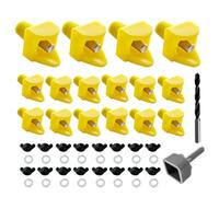 MLqkpwy Chicken Nipple Drinker, Water Nipples for Drinkers - Horizontal Side Mount Automatic Poultry Nipples, 16 Pieces, No Leaking Chicken Water Feeder with the