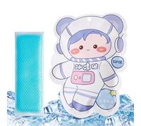 MLqkpwy Cooling Gel Sheets - Cooling Gel Packs for Hot Weather | 10 Sheets Cute Cartoon Hot Weather Cooler Pad for Outdoor Workers Sports Enthusiasts Travelers Drivers Women Men Kids