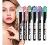 MLqkpwy Cream Eyeshadow Stick,Eyeshadow Stick Makeup Set - Shimmer Long-Lasting Waterproof Makeup Tool for Travel Birthday Daily Routines Women Cosmetics Girls Beauty Holiday
