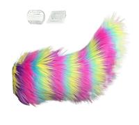 MLqkpwy Cute Fuzzy Tail Car Decoration 30x10x5cm Remote Control Electric Car Tail, Rechargeable Plush Animal Moving Tails Fuzzy Wagging Animal Tails CarDecoration, For Riders Modifiers Daily Rides