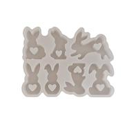MLqkpwy Easter Rabbit Mold,Silicone Concrete Moulds - Easter Epoxy Resin Mould | for Party Planners Art Teachers Home Crafting Themed Events Workshops Weekend Activities Valentine's Day