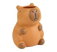 MLqkpwy Funny Pen Holder - Capybara Decorative Pen Holder - Cartoon Storage Organizer for Bathroom Counter Dorm Artist Station Hairclip Home Vanity Classroom Reception