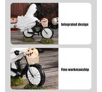 MLqkpwy Halloween Ghost Figurine - Ghost Riding a Bike Halloween Figurine,Resin Spooky Sculpture Holiday Home Decoration for Desktop Tabletop Bedroom Dining Tables Centerpiece Entryway Cabinets