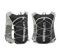 MLqkpwy Hydration Vest for Running, Running Water Vest, Reflective Hiking Backpack - Adjustable Shoulder Strap, Breathable Pads, Water Backpack for Cycling, Hiking,