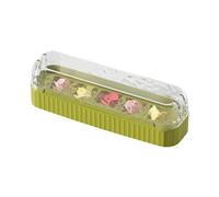 MLqkpwy Ice Cube Tray with Lid and Tray, Freezer Ice Cube Trays with Lid, Large Capacity Ice Tray Holder | Easy Release Food Grade Ice Cube Tray, Includes