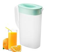 MLqkpwy Ice Drink Container, Fridge Door Pitcher | Water Pot for 2500ml Beverage Container, Unbreakable Water Jug with Lid and Spout for Lemonade, Juice and