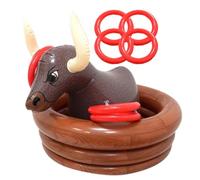 MLqkpwy Inflatable Bull Cooler With Ring Toss 76x76x66cm Large Capacity Party Bucket For Drinks Giant Inflatable Ring Toss Great For Beer Pong, Festivals, Family Reunions.