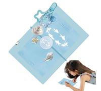 MLqkpwy M5 Binder | Cute 5 Rings Clear PVC Cover Loose-Leaf Refillable | M5 Pocket Binder Hand Ledger | for Home School Travel Daily Records Planners Travellers Scrapbooking