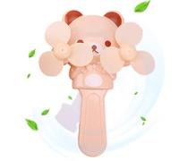 MLqkpwy Manual Press Fan,Cartoon Double Fan Handheld Cooling Fan for Children - Cute Handheld Fans Fans for Kids Outdoor Cooling Boys Girls