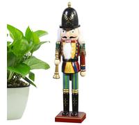 MLqkpwy Nutcrackers Figures - Wooden Ornaments Christmas Nutcracker Soldier - Traditional Holiday Nut Cracker for Puppet Home Decor Fireplace Mantelpiece Window Dining Table Display