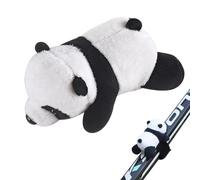 MLqkpwy Panda Bear Plush Animal, Panda Plush Toy | Cute Plush Animals - Handmade Plush Animals Plush Panda Bear Plush Animal with Self Adhesive Strap for Bike, Scooter,