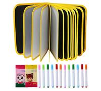 MLqkpwy Reusable Scribble Book and Markers,Portable Doodle,Sketchpad with Markers - for Preschool Kindergarten Daycare Home Classroom Homeschooling Travel Waiting Room Birthday Road Trips