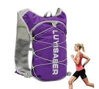 MLqkpwy Running Hydration Vest Running Water Vest | Reflective Trail Running Vest Adjustable Shoulder Strap Breathable Pads Cycling Water Backpack