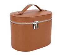 MLqkpwy Travel Makeup Bag,Womens Makeup Bag | PU Leather Waterproof Organizer Zipper Pouches Vanity Tote for Jewelry Toiletry Beach Girls Train Car Bathroom Packing