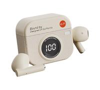 MLqkpwy Wireless Earbuds,Semi In-Ear Earphone | Noise Cancelling Camera Charging Case Long Battery Life Earbuds for Adults Phones Game Home Travel Women Men