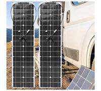 MLQUC Solar Panels Home 600 Watt Monocrystalline Solar Panel Kit Bendable Mono Off-Grid Charger for Rv Tent Roof Boat Cabin Marine Camping,Black/White