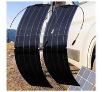 MLQUC Solar Panels Home 600 Watt Monocrystalline Solar Panel Kit Bendable Mono Off-Grid Charger for Rv Tent Roof Boat Cabin Marine Camping,Black/Black