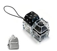 MLRUQRX 1 Mini Fidget Keyboard Design - 2 Buttons Sensory Relaxation Device for Adults - Portable Keychain for Stress Relief & Concentration in the Workplace