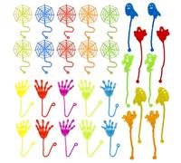 MLRUQRX 30 Pieces Sticky Hands Kids Sticky Hands Toys Toys Birthday Gift Kids Colorful Sticky Hands Sticky Hands Toys Decompression Toys