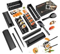 MLRYH Sushi Maker Kit 12 PCS Sushi Molds Sushi Preparation Kit Rice Roll Kit Sushi Maker DIY Kitchen Complete Set Suitable for Beginners