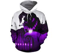 mlsjdger Unisex Nightmare Before Christmas Jack & Sally Novelty Hoodie 3D Print Sweatshirts Hoodie, Style-3, 3XL