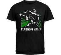 Mlsker Flogging Molly Mens Hammer Man Soft T-Shirt Black(Size:XL