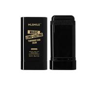 MLSMILE Magic Long-Lasting Temporary Hair Color Brush 20g 3 Colour, Black Coffee Brown Root Touch Up Grey Hair Cover, Brush and Dye One-Step, Men Women Cover Temples Beard, Washable Natural(coffee)