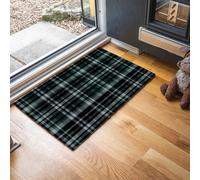 MLSOWM Retro Preppy Style Door Mats Indoor with Non-Slip Rubber Backing, Scottish Tartan Super Absorbent Doormat Low Profile Floor Mat for Kitchen Bath Hallway Office, 40 x 60 cm