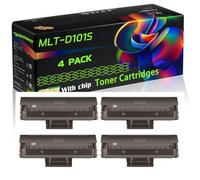 MLT-D101S Compatible for Samsung Toner Cartridges with Chip SF-760P ML-2165W SCX-3400W ML-2168 Printers (4 Pack Black)