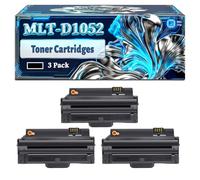 MLT-D1052S Toner Cartridges Compatible for Samsung ML-1910 ML-2545 SCX-4623FW ML-1915 ML-2580N SF-650 ML-2525 Printers, With Chip Large Capacity 2500 Pages (3 Pack Black)