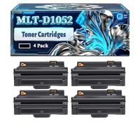 MLT-D1052S Toner Cartridges Compatible for Samsung SCX-4600 SF-650P ML-2525W SCX-4623F ML-2540 SCX-4623FN Printers, With Chip Large Capacity 2500 Pages (4 Pack Black)