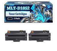 MLT-D1052S Toner Cartridges Compatible for Samsung SCX-4600 SF-650P ML-2525W SCX-4623F ML-2540 SCX-4623FN Printers, With Chip Large Capacity 2500 Pages (2-Pack Black)