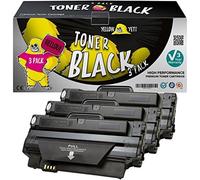 MLT-D105L MLTD105L Toner Cartridge,ML-1910 Toner Cartridge Compatible for Samsung ML-1916K 1915K 1910K 2525K 2580NK SCX-4610K 4605K 1600K 4623K 4623FK 4623FN CF-650 CF-650F ML-2525 ML-2525（3 Black）