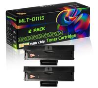 MLT-D111S Compatible for Samsung Toner Cartridge with Chip Xpress SL-M2070F SL-M2070FW Printers (2-Pack Black)