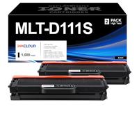 MLT-D111S Toner Compatible with Samsung 111S D111S MLTD11S D111L for Samsung Xpress M2070 M2070W M2070FW M2026W M2026 M2022W SL-M2070W SL-M2026W SL-M2026, 2 Black