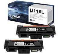 MLT-D116L High Yield Black Toner Cartridge Replacement for Samsung D116L | MLT D116L Toner Cartridge for M2675FN M2676N M2676FH M2875FW M2875FD M2625 M2625D Printer (2-Pack)