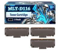 MLT-D116L Toner Cartridge Compatible for Samsung Xpress M2625 M2625D M2626 M2675 M2675F M2675FN M2676 Printers, With Chip Large Capacity 3000 Pages (3 Pack Black)