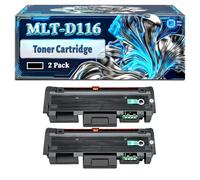 MLT-D116L Toner Cartridge Compatible for Samsung Xpress M2625 M2626 M2675 M2675F M2675FN M2676 M2825DW M2825ND Printers, With Chip Large Capacity 3000 Pages (2-Pack Black)
