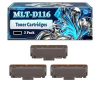 MLT-D116L Toner Cartridges Compatible for Samsung Xpress M2625s M2625Ds M2626s M2675s M2675Fs M2675FNs M2676s M2825DWs Printers, With Chip Large Capacity 4000 Pages (3 Pack Black)