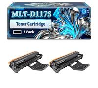 MLT-D117S Toner Cartridge Compatible for Samsung SCX-4655F SCX-4655FN Printers, With Chip Large Capacity 3000 Pages (2-Pack Black)