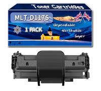 MLT-D117S Toner Cartridges Compatible for Samsung SCX-4655F SCX-4655FN Printers, High-Definition Printing Effect with Chip, 3500 Pages (1 Pack Black)