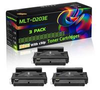 MLT-D203E Compatible for Samsung Toner Cartridges with Chip ProXpress M3320ND M3370FD M3370ND M3820DW M3870DW M3870FW M4020ND M4070FR M4070ND SCX-5637FR SL-M3820 Printers (3 Pack Black)