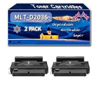 MLT-D203S Toner Cartridges Compatible for Samsung ProXpress M3320ND M3370FD M3370ND M3820DW Printers, High-Definition Printing Effect with Chip, 4000 Pages (2-Pack Black)