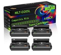 MLT-D205L Compatible for Samsung Toner Cartridges with Chip ML-3300 Series ML-3310 ML-3310 D ML-3310 ND ML-3310 Series Printers (4 Pack Black)