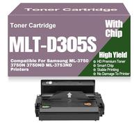 MLT-D305S MLT-D305L Toner Cartridges Compatible Replacement for Samsung ML-3750 3750N 3750ND ML-3753ND Printers High Capacity High Yield Work,MLT D305S-1PC
